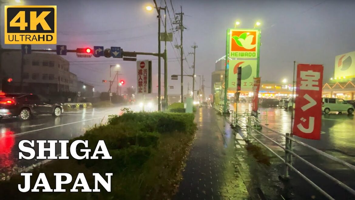 【4K】Rainy Night Around Walk in Japanese Countryside Konan Shiga Japan – Japan Walk TV 【4K】Rainy Night Around Walk in Japanese Countryside Konan Shiga Japan - Japan Walk TV
