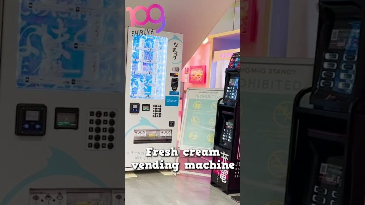 Vending machine / Fresh cream in a can #shorts