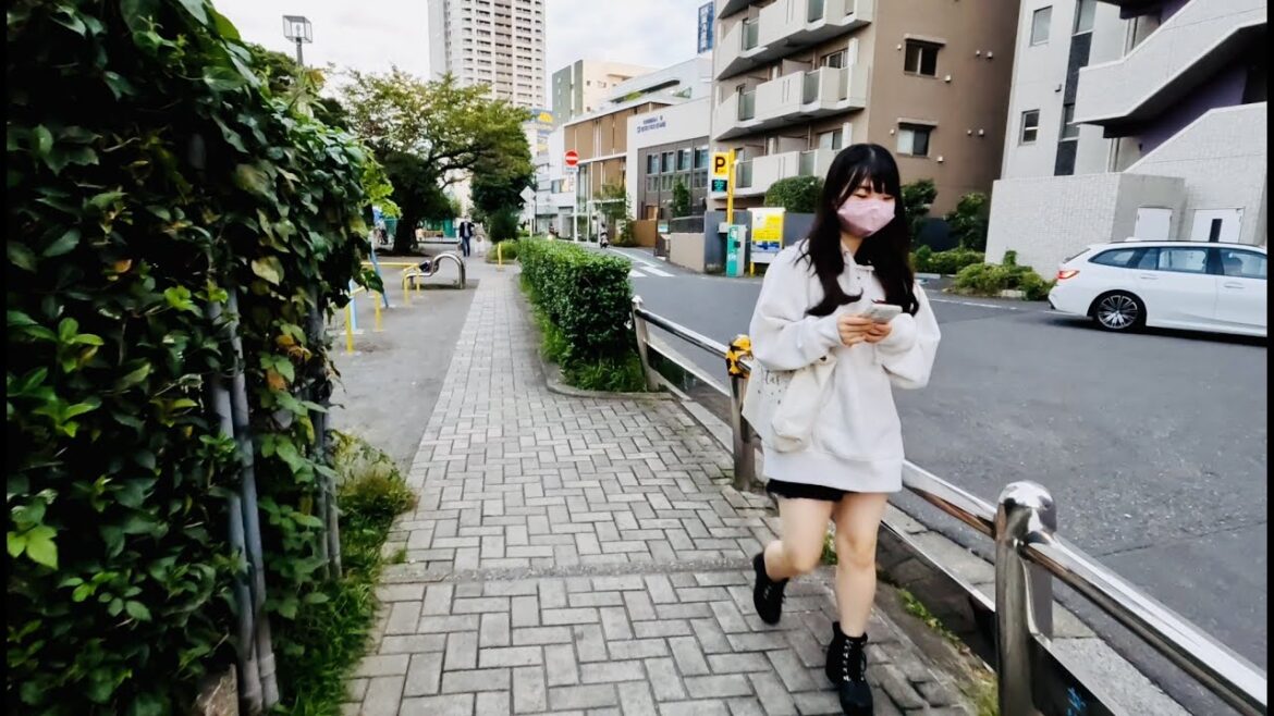 [Japan Walk] Typical Neighborhood in Downtown Tokyo during Sunset 4K HDR #散歩 #japanwalk #tokyowalk