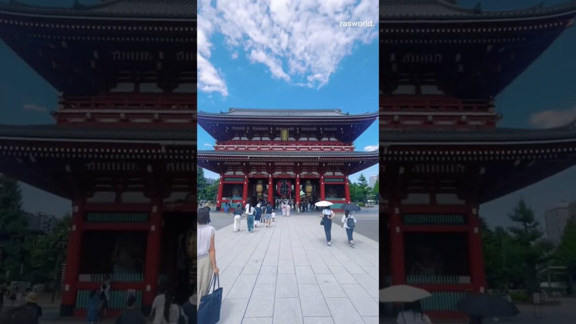 Asakusa temple | shorts | japan | full video in the first comment @rasworld