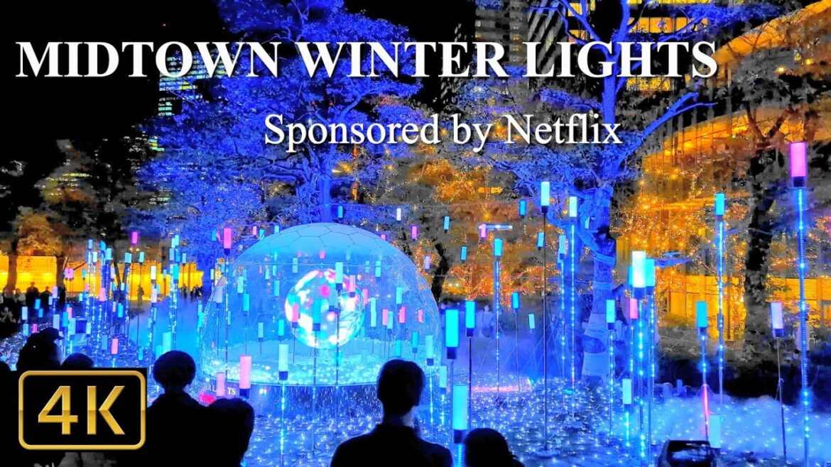 4K【東京ミッドタウン六本木のイルミネーション2022：MIDTOWN WINTER LIGHTS】2022.11.17 @東京ミッドタウン六本木  Tokyo Midtown Roppongi