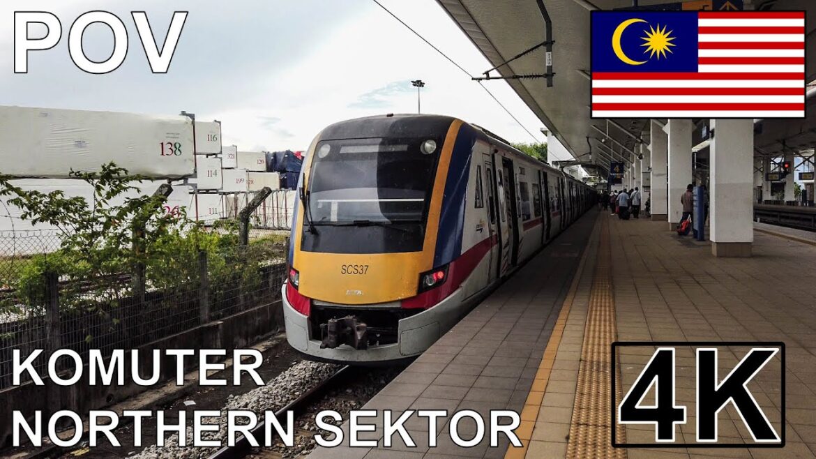 🇲🇾 [POV] Malaysia Local Train - KTM Komuter Northern Sektor - From BUTTERWORTH to ALOR SETAR (4K)