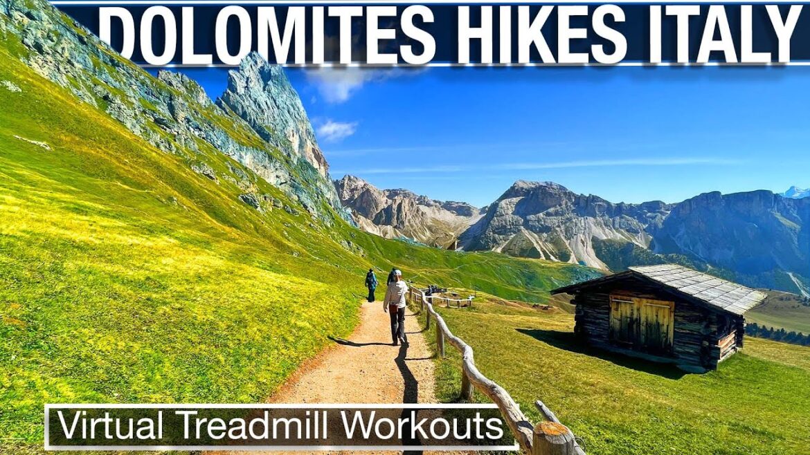 Dolomites Walking Tour – Beautiful Mountain Scenery in Italy – Virtual Treadmill Walk- City Walks 4K Dolomites Walking Tour - Beautiful Mountain Scenery in Italy - Virtual Treadmill Walk- City Walks 4K