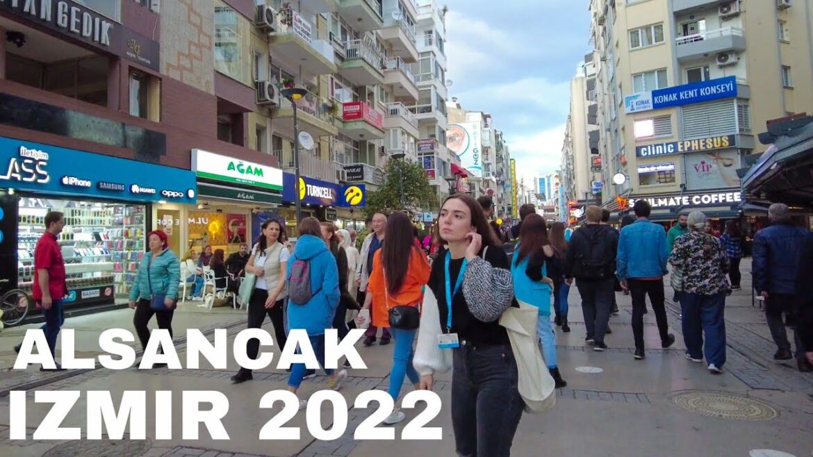 Izmir Walking Tour: Alsancak Tour on Saturday | Travel Turkey 2022 | 4K UHD 60fps