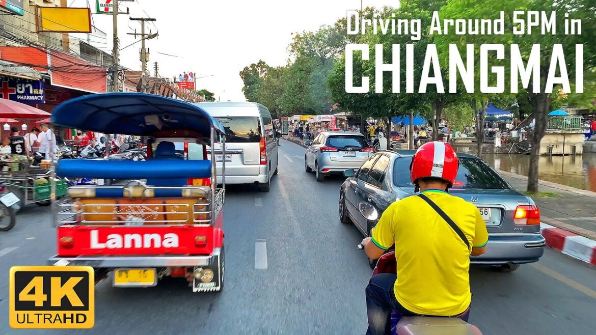 [4K🇹🇭] UPDATE NOV 2022 I Driving Around in Chiang Mai, Thailand I ขับรถเที่ยวเชียงใหม่ รถเยอะมาก!