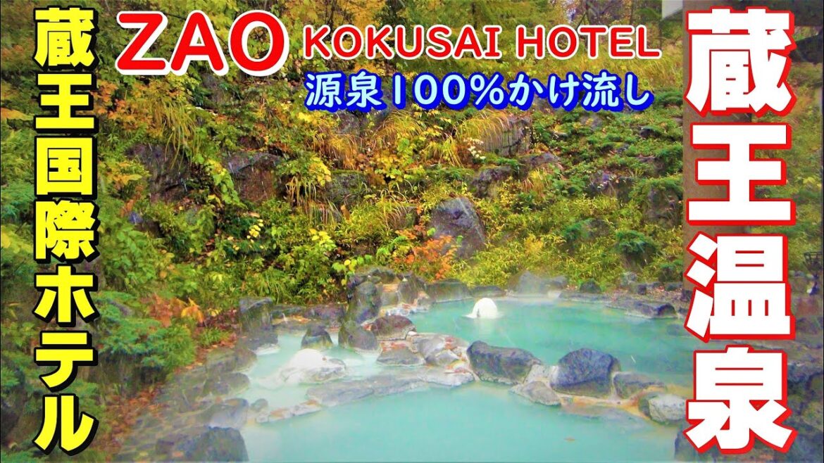 【Zao Onsen】紅葉&雪▽蔵王温泉 蔵王国際ホテルで源泉100%かけ流しの八右衛門の湯を堪能▽Let's go to the best hot spring in Yamagata! 【Zao Onsen】紅葉&雪▽蔵王温泉 蔵王国際ホテルで源泉100%かけ流しの八右衛門の湯を堪能▽Let's go to the best hot spring in Yamagata!