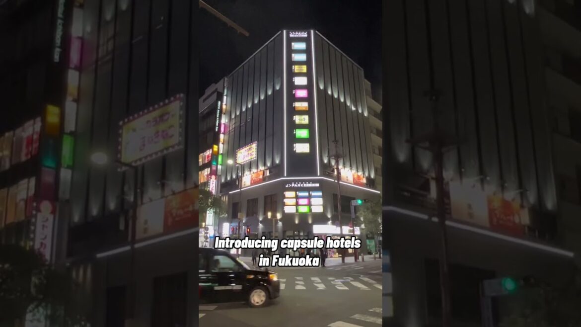 Introducing Japan Capsule Hotels in Fukuoka #shorts #japan #solotravel  #capsulehotel  #fukuoka