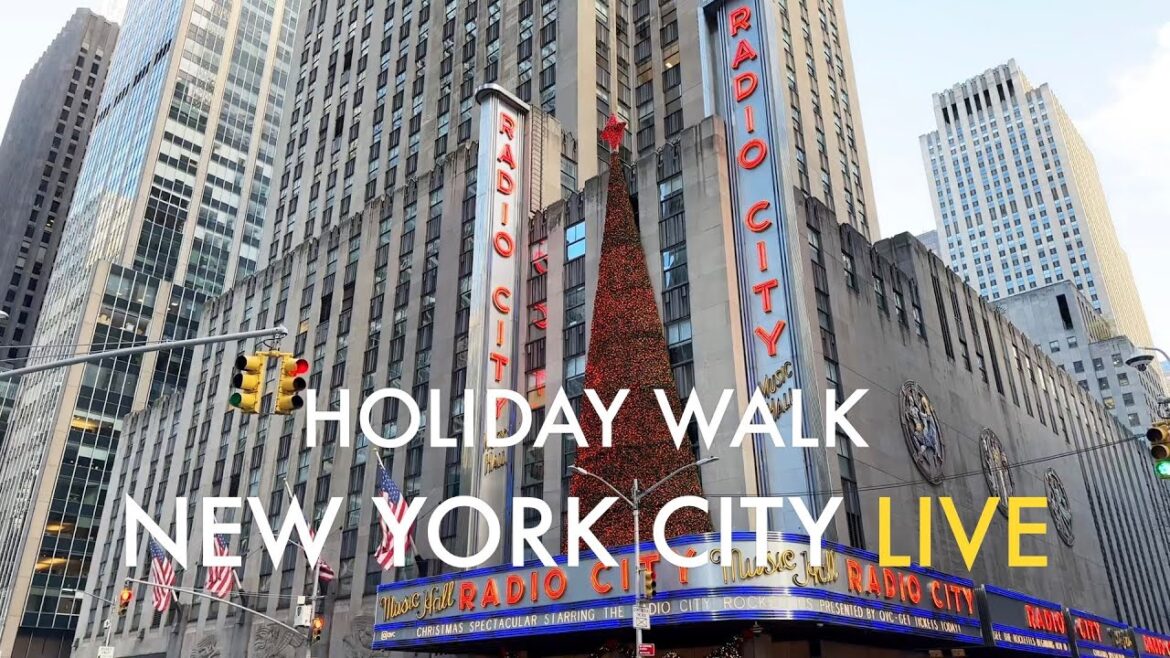 NYC Live - Early Holiday Sightseeing Walk (Nov 2022)
