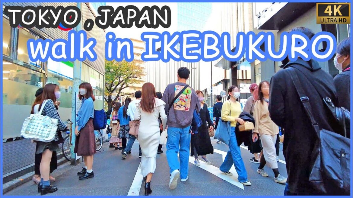 walk in Ikebukuro 4K , sunshine 60 street