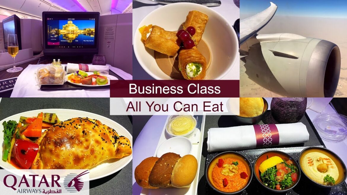 “All You Can Eat” in Qatar Airways Business Class Boeing 787-8 Dreamliner Doha – Berlin "All You Can Eat" in Qatar Airways Business Class Boeing 787-8 Dreamliner Doha - Berlin
