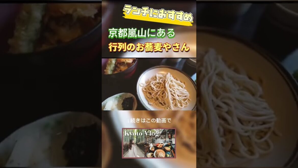【予約必須】京都嵐山で行列の出来るお蕎麦屋さん紹介 #shorts 【予約必須】京都嵐山で行列の出来るお蕎麦屋さん紹介 #shorts