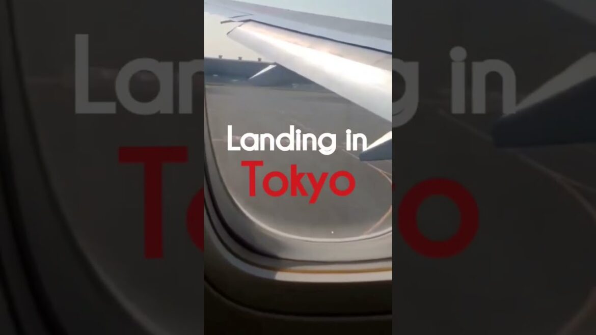 ROUGH Landing In Tokyo Japan🗼 #shorts #Japan #flying