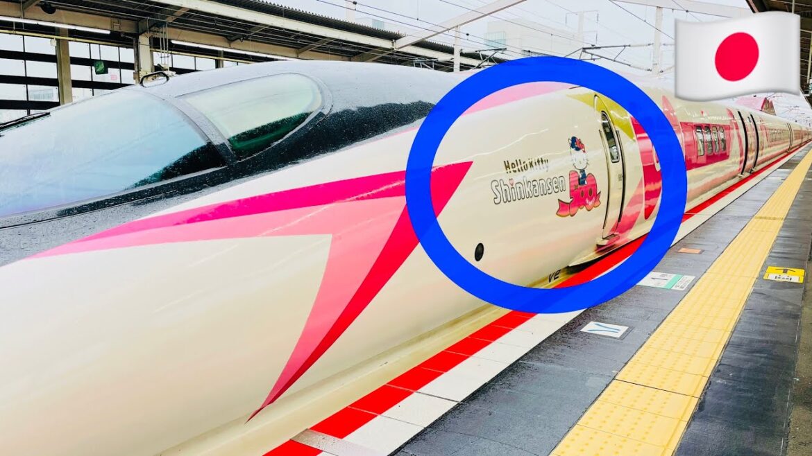 🚅【Limited】1 round trip per day, Too cute Hello Kitty Japanese Bullet Train