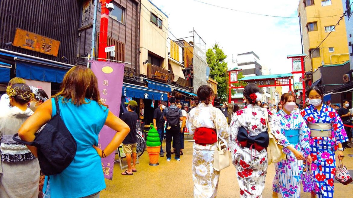 【4K】Tokyo Walk, Asakusa Main & Secret & Underground Streets in Summer / 浅草の表・裏・地下道りを夏に歩き倒す【Japan】
