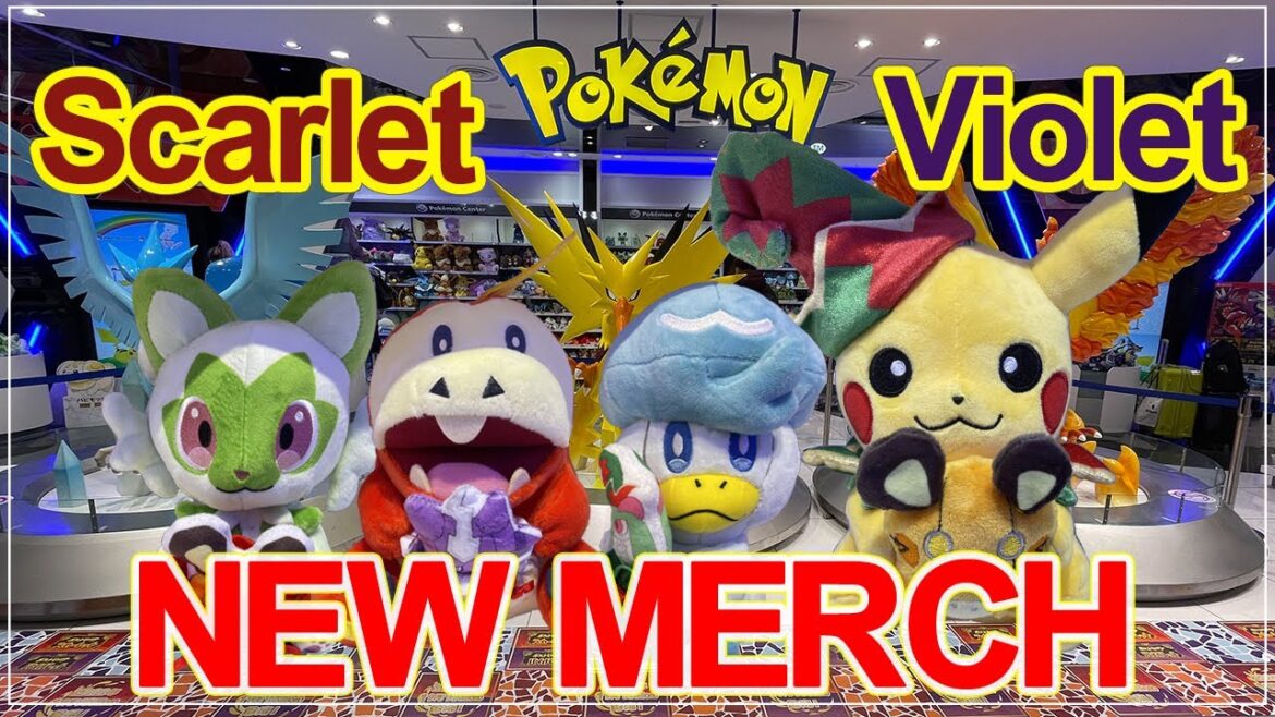 NEW Scarlet and Violet Merchandise at Osaka Pokémon Center in Japan