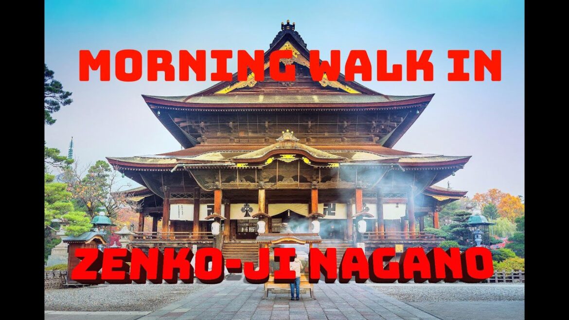 [4K] Morning walk in Zenko-ji Temple Nagano