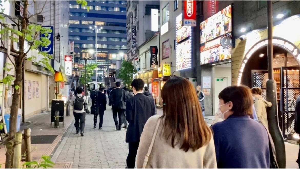 【4K】Tokyo Evening Walk - Shinagawa (Apr.2021)