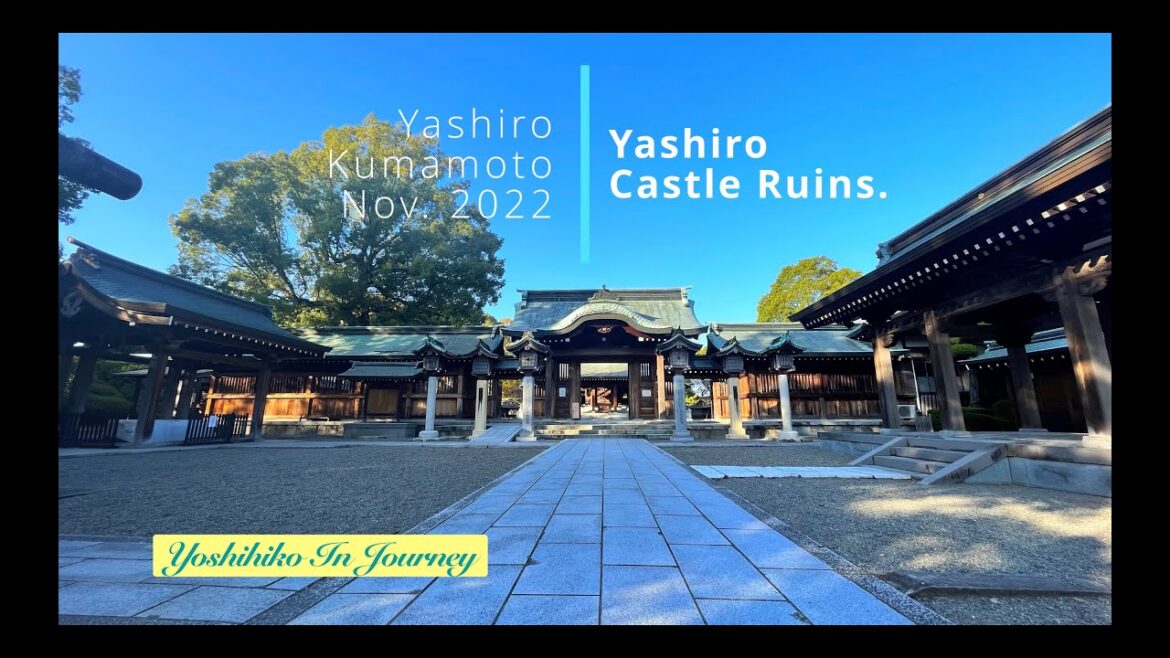 Yashiro Castle Ruins in Kumamoto. Nov. 2022. Yashiro Castle Ruins in Kumamoto. Nov. 2022.