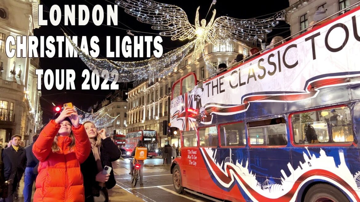 London Best Christmas Lights Tour 2022 | Regent Street Night Walk, incl. Carnaby Street [4K]