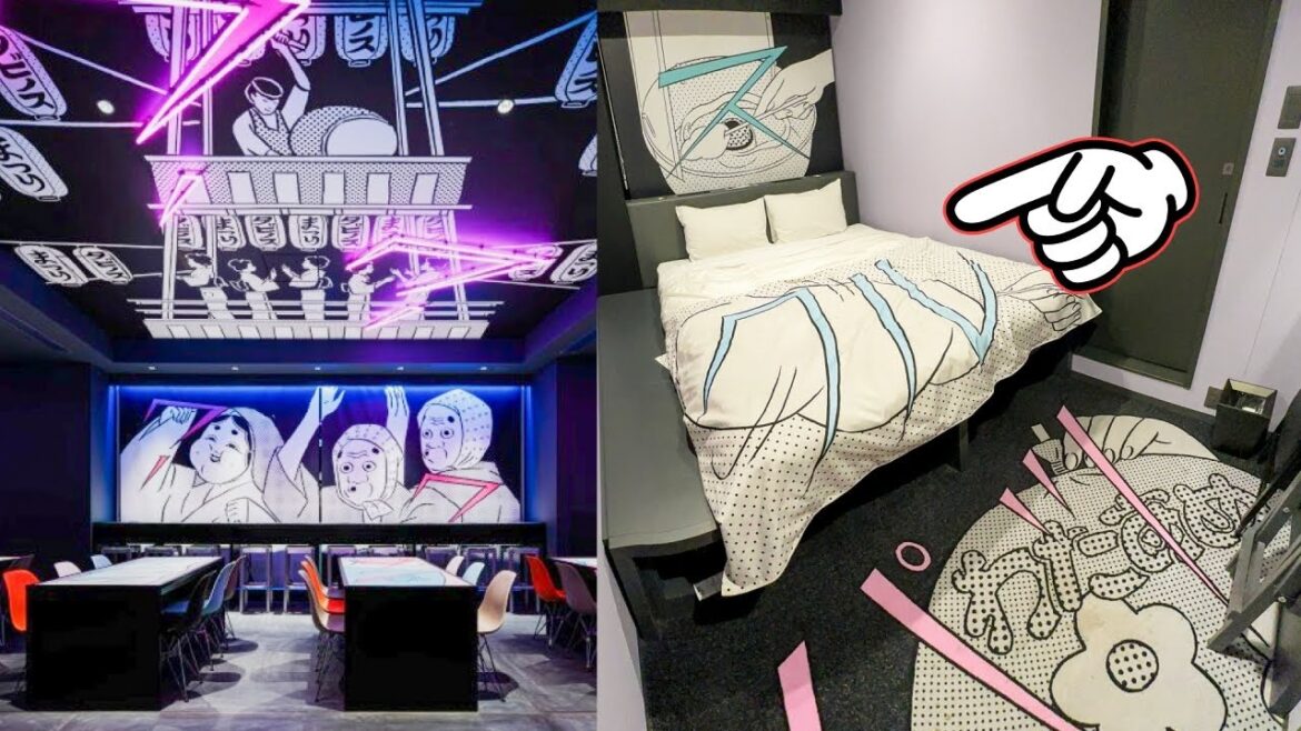 Unique Manga Themed Hotel Popular with Foreigners 🛌🇯🇵 Asakusa, Tokyo, Japan 🗼ホテルタビノス浅草 東京 日本