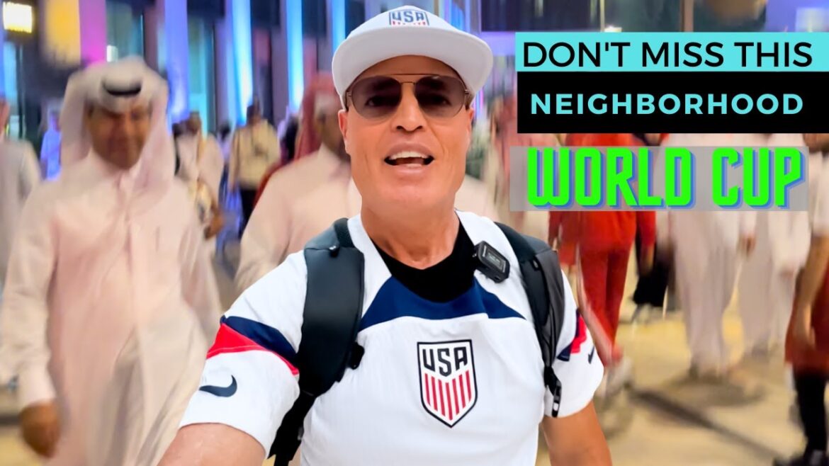 He rode a bicycle from Madrid to Qatar for World Cup 2022︱Souq Waqif︱England vs USA