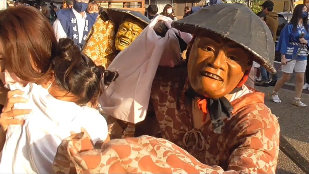 上野天神祭 宵山 足揃えの儀 （鬼行列 ひょろつき鬼と終点のむこうまで）2022
