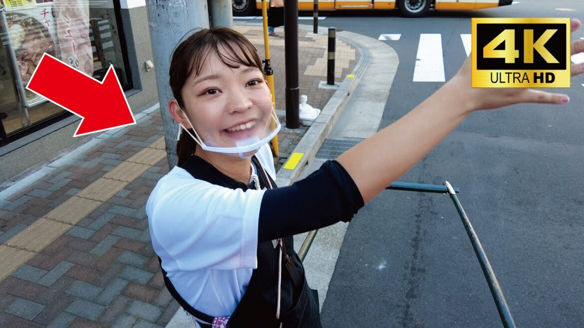 A cute Japanese girl Airi-chan guided me around Asakusa Sweets store by rickshaw😊Rickshaw in Asakusa