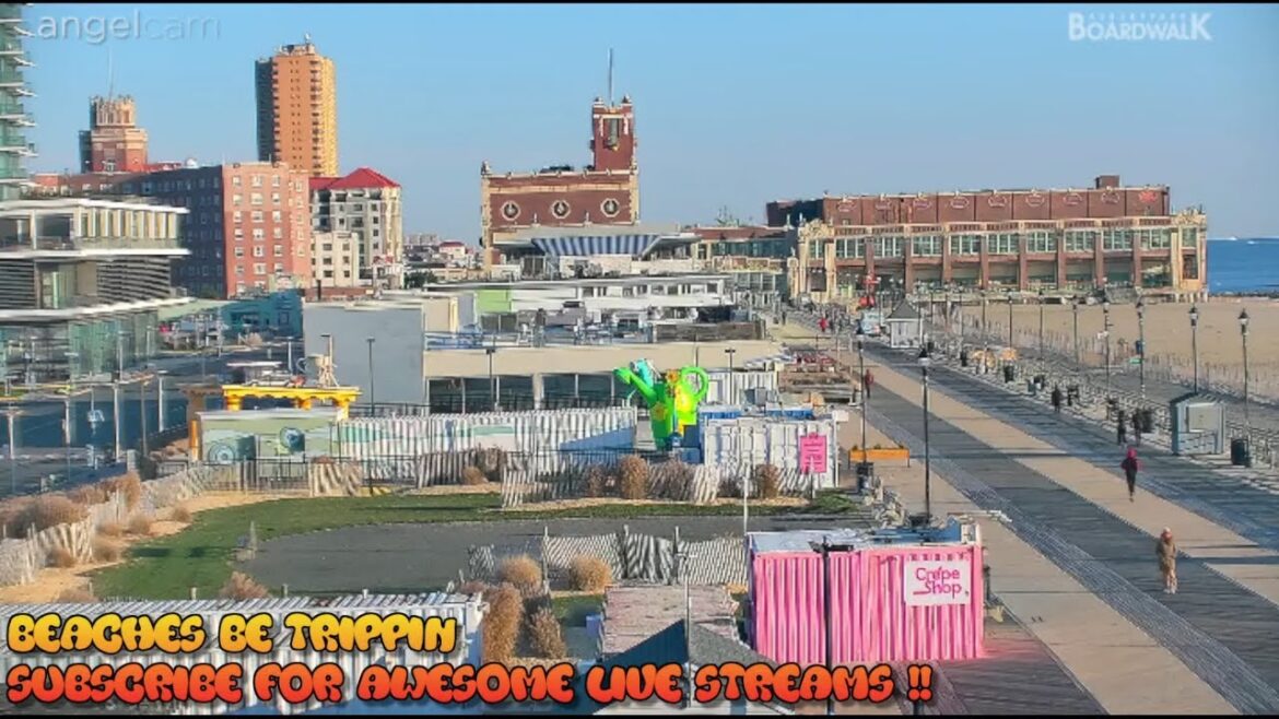 Asbury Park NJ Boardwalk Live Cam - New Jersey beach live webcam - asbury park live cam