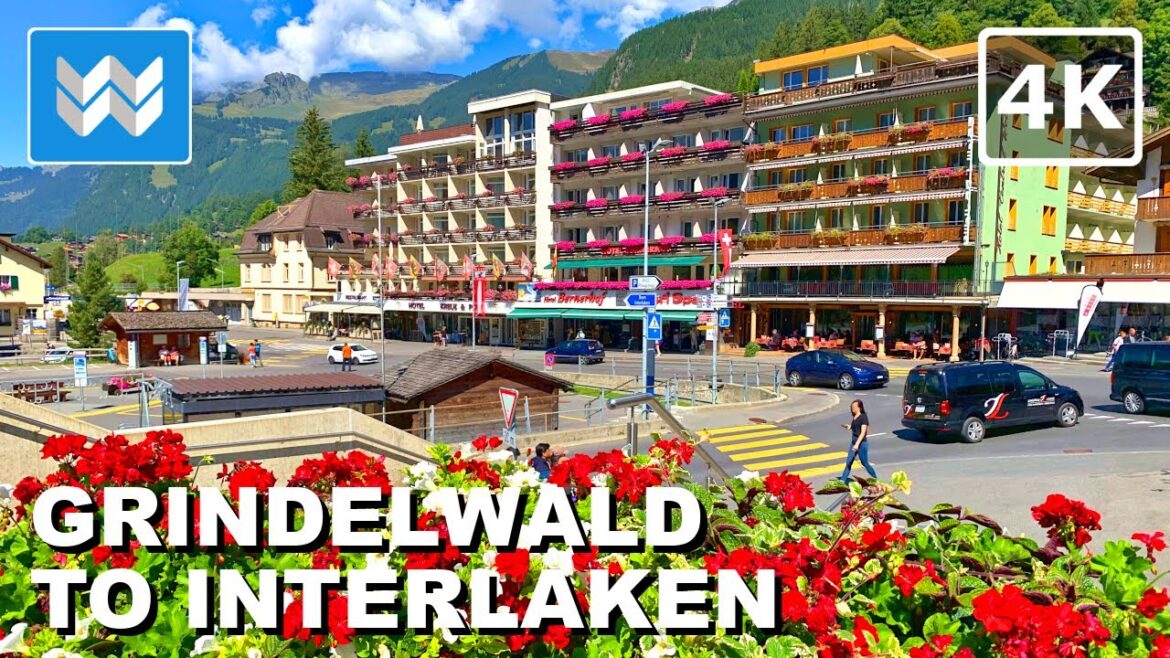 [4K] Scenic Drive: Grindelwald to Interlaken Switzerland 🇨🇭 2022 Swiss Driving Tour