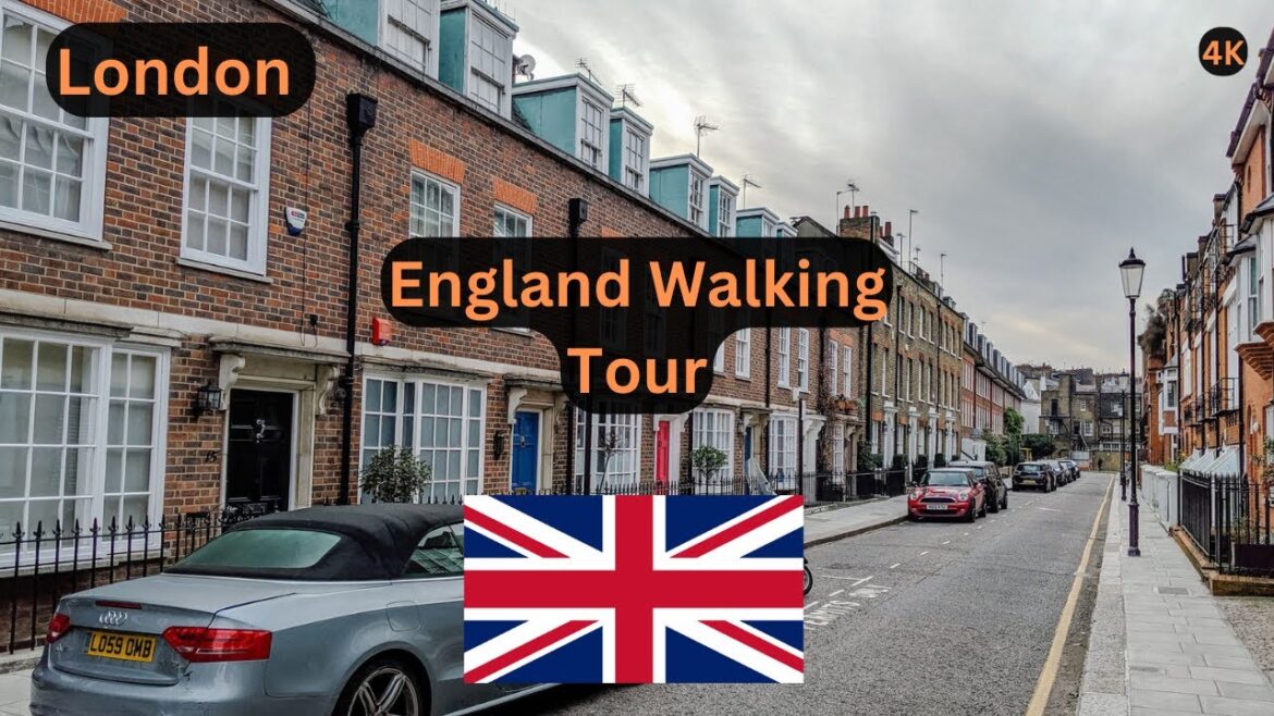 London Walk | Walking through Expensive Neighborhood in London | England Walking tour | England 4K