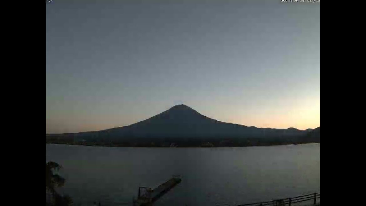 Mt  Fuji Time Lapse Video from Lake Kawaguchi Fujiyama Live Camera 6 in 2022 10
