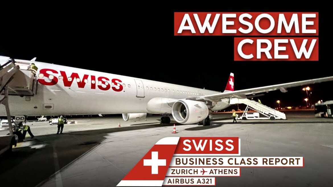 SWISS International Airlines A321 Business Class【4K Trip Report Zurich to Athens】INCREDIBLE Crew! SWISS International Airlines A321 Business Class【4K Trip Report Zurich to Athens】INCREDIBLE Crew!