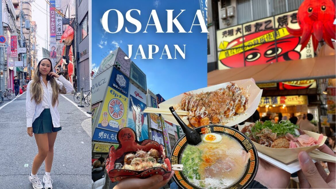 OSAKA Food Vlog part 1 | Explore Dotombori with me 🐙🐙🐙