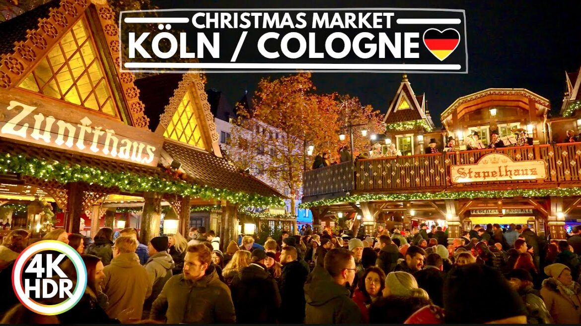 🇩🇪 Köln / Cologne, Germany Christmas Market Walk 2022✨4K HDR Walking Tour