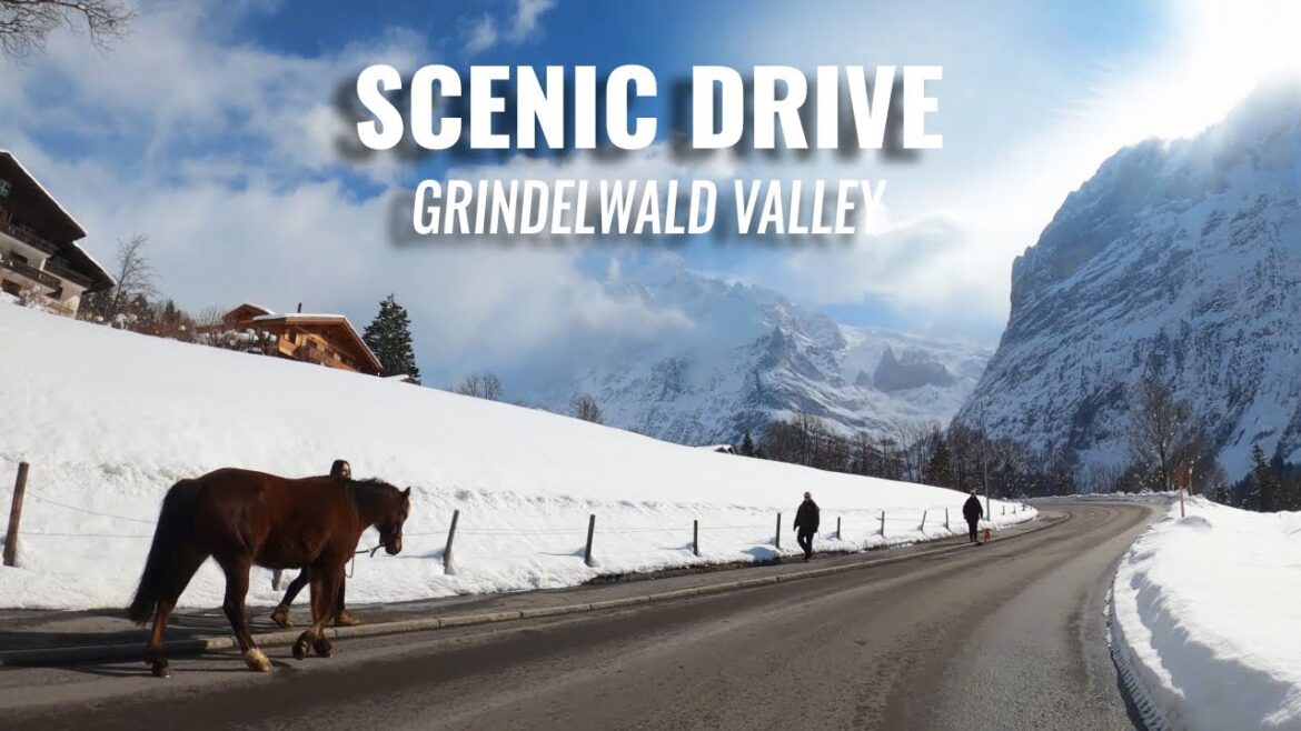 Grindelwald Valley π¨π 4K | Scenic Drive through most popular destination in Switzerland Grindelwald Valley π¨π 4K | Scenic Drive through most popular destination in Switzerland