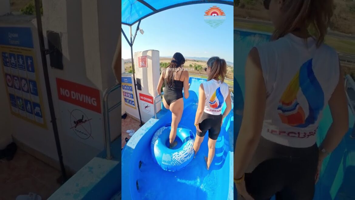 I nearly fell out the slide! 😭