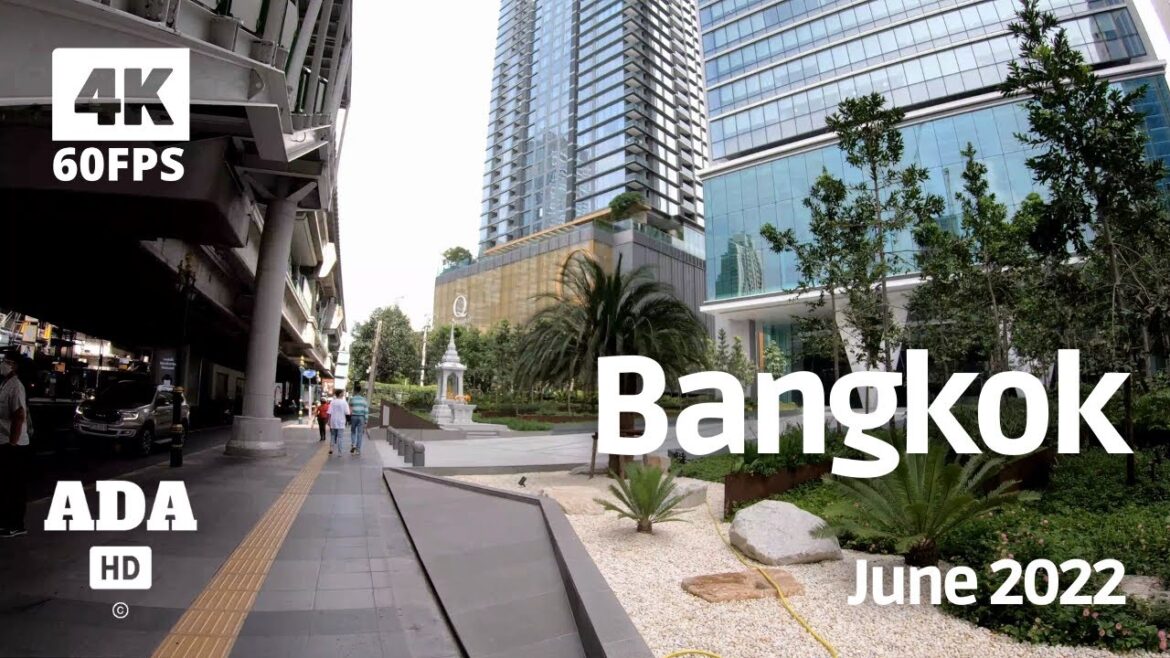 [4K] Bangkok, Thailand - Day by Day - Quick Walking Tour in 4k HD at 60fps with Natural Sound