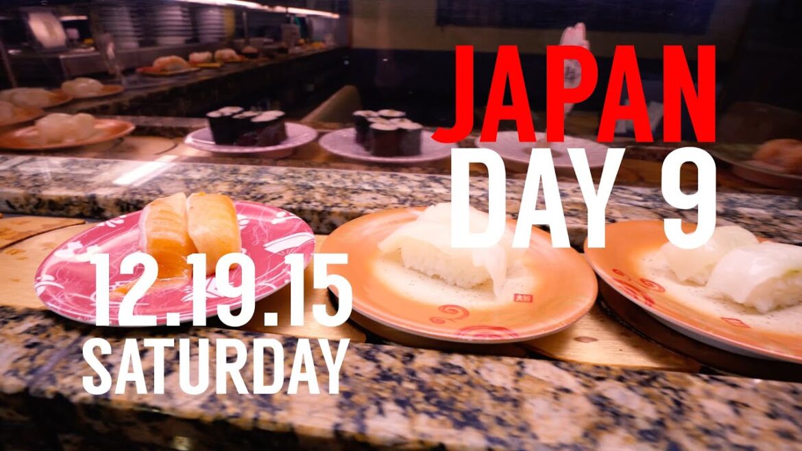 Robby's VLOG // Japan Day 9 // Conveyor Belt Sushi