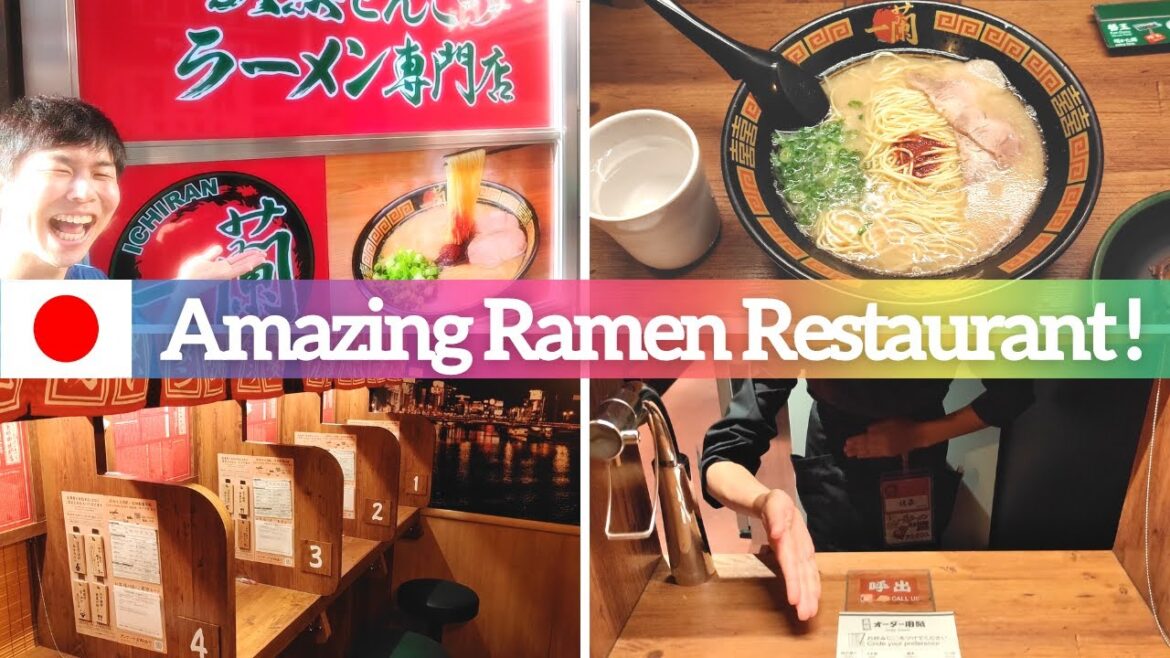 【Japanese Ramen Restaurant │ Ichiran】Let's Go To Eat Popular Ramen in Tokyo!