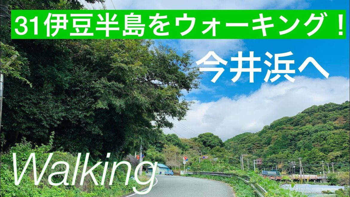今井浜入口から今井浜海岸まで歩く/31伊豆半島を歩く/Izu Walk /Shizuoka, Japan