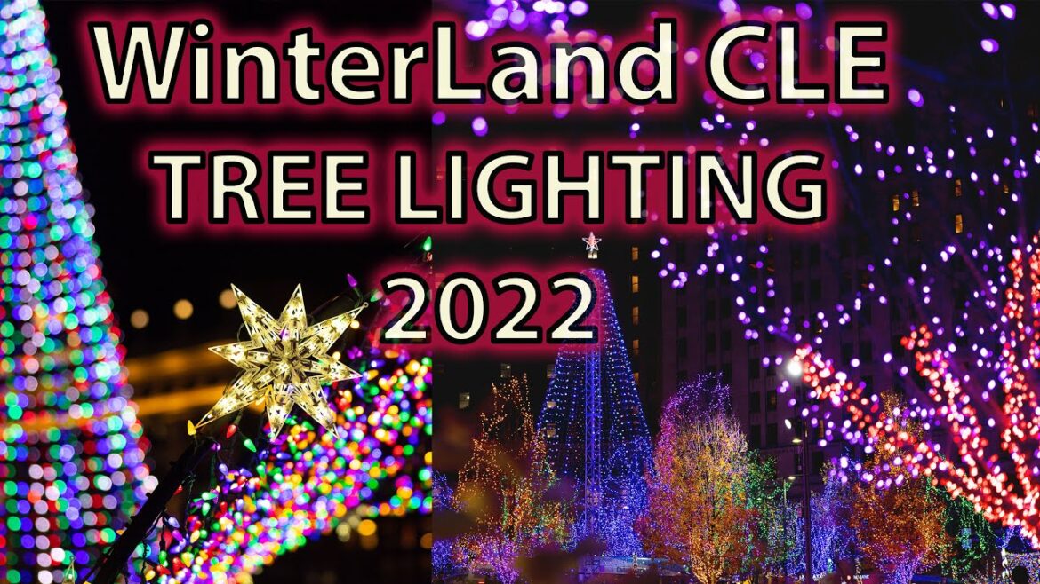 WinterLand Cleveland 2022 - Tree Lighting Ceremony & Tower City Tour / 4K HDR. Cleveland Love - E09