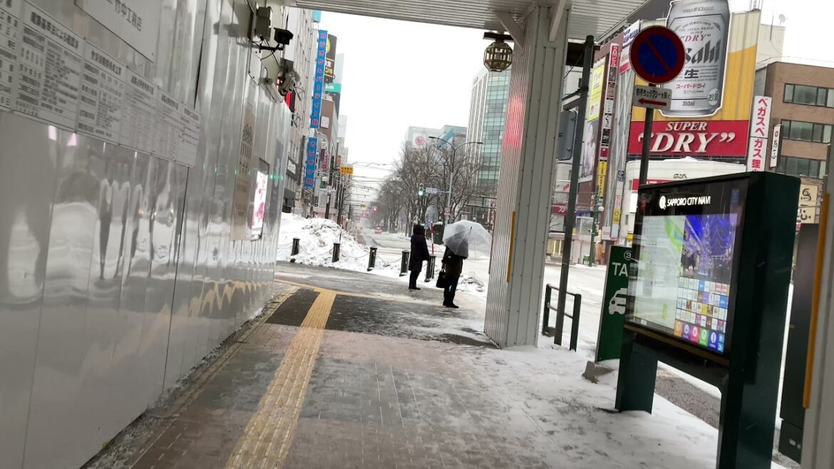 2022/01/01 New year’s day Sapporo downtown walk