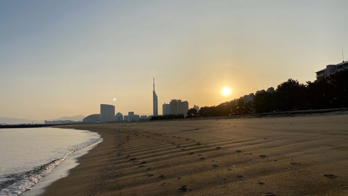 Sunday Sunrise Fukuoka🇯🇵Walking in Japan