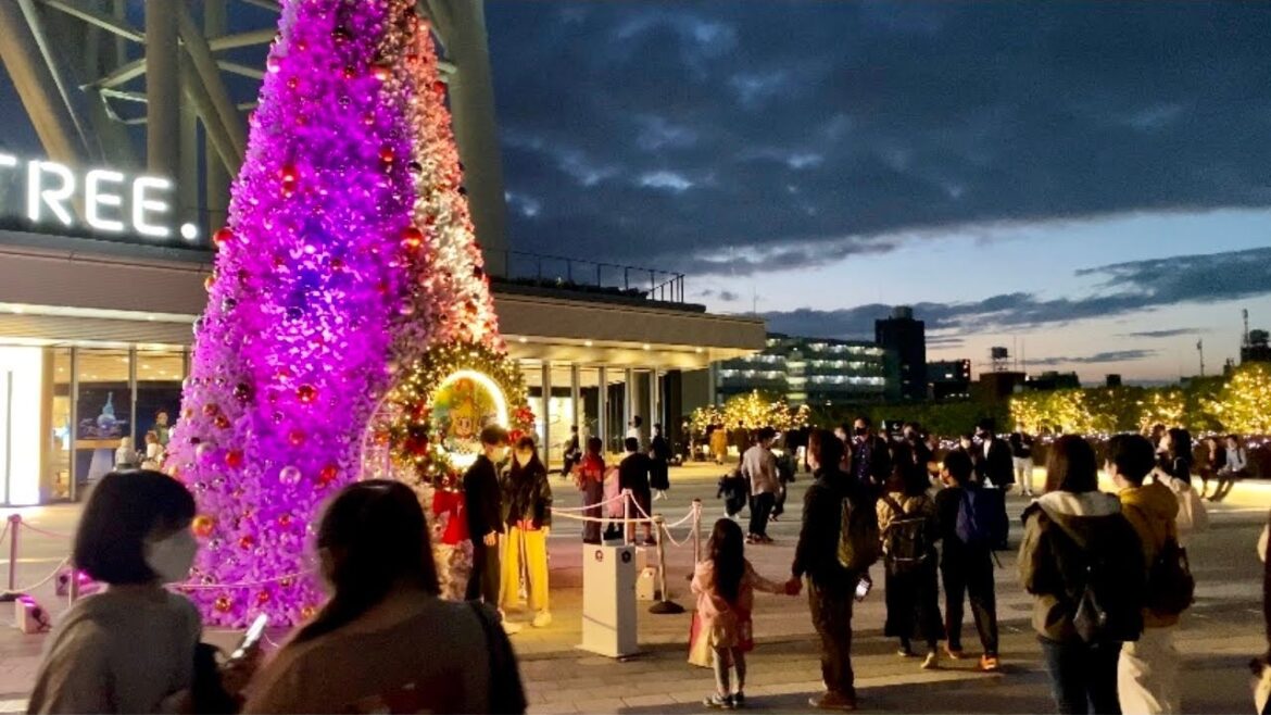 【4K】Tokyo Christmas Lights 2021 - Tokyo Skytree