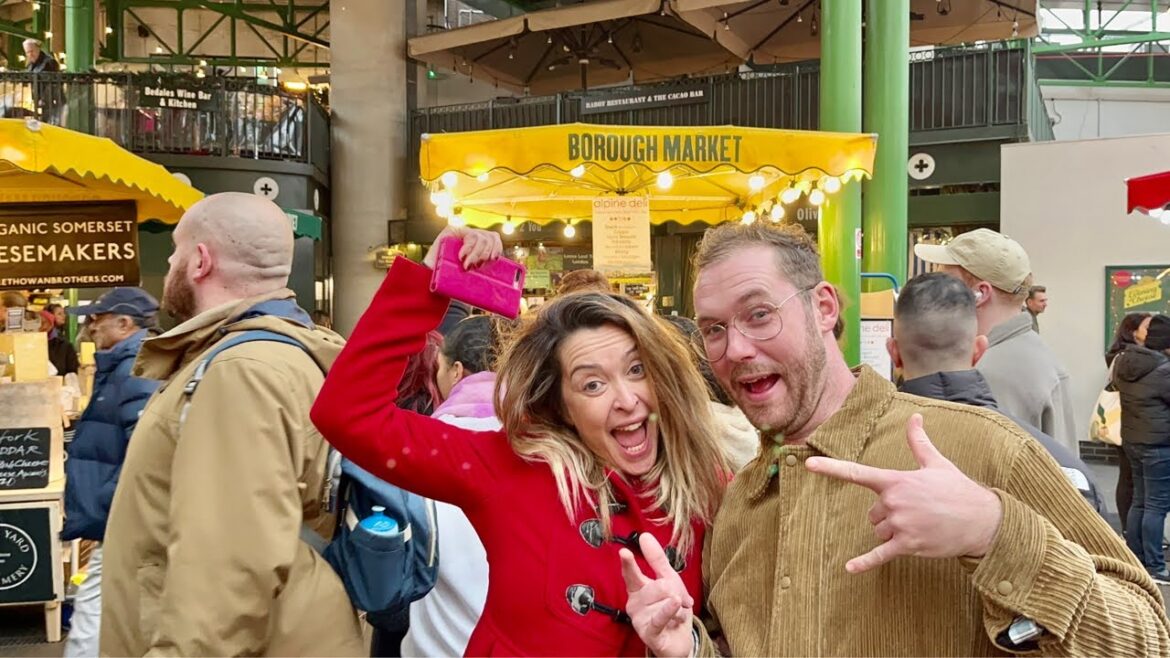 London Christmas 2022 | London Borough Market Walking Tour 2022, London 4k HDR