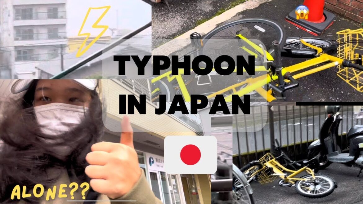 MY FIRST: TIME EXPERIENCING TAIFUU IN JAPAN | International student in Japan Vlog