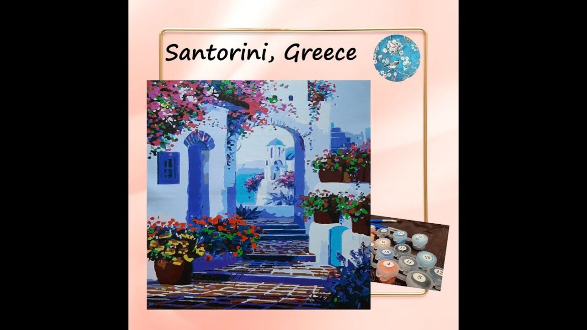 Paint by Numbers / Santorini, Greece with Chill Music