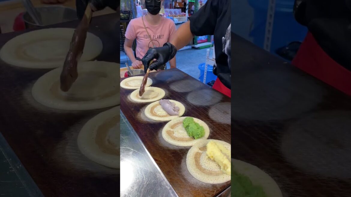 How to Make Pancake Roll | Thai Street Food