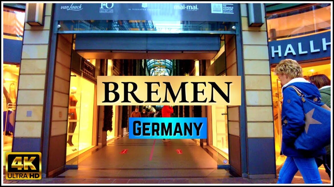 【4K】Walking Tour in Bremen, Germany - Katharinen-Passage - Germany Travel Vlog 2022