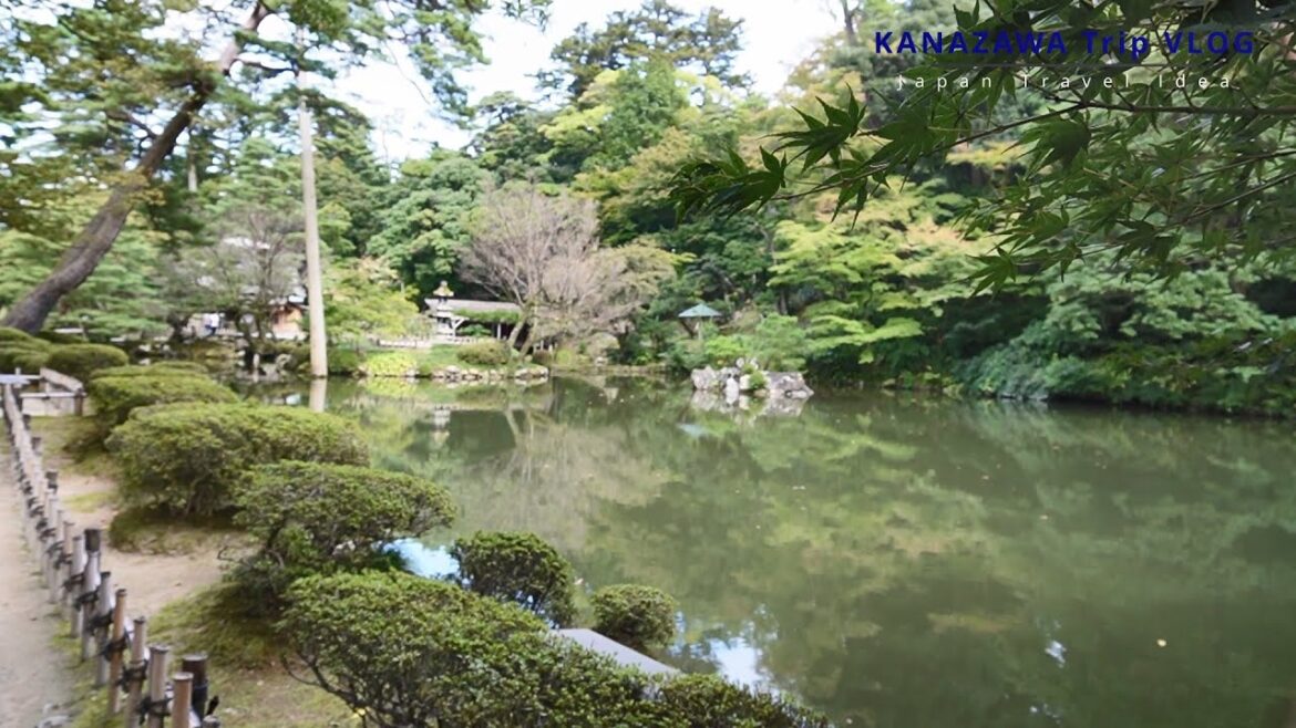 We meet the Japanese garden "Kenrokuen" in Kanazawa 兼六園、金沢、日本